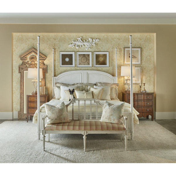Theodore Alexander Tavel King Four Poster 2 Piece Configurable Bedroom